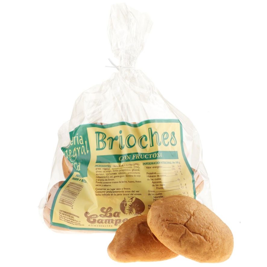 Brioches Integrales con Fructosa 250g La Campesina