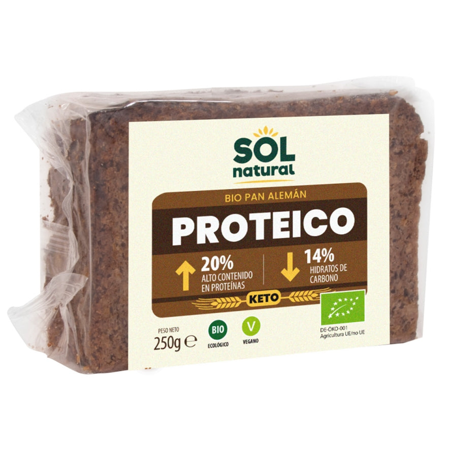 Pan aleman proteico Bio Vegan 250g Sol Natural