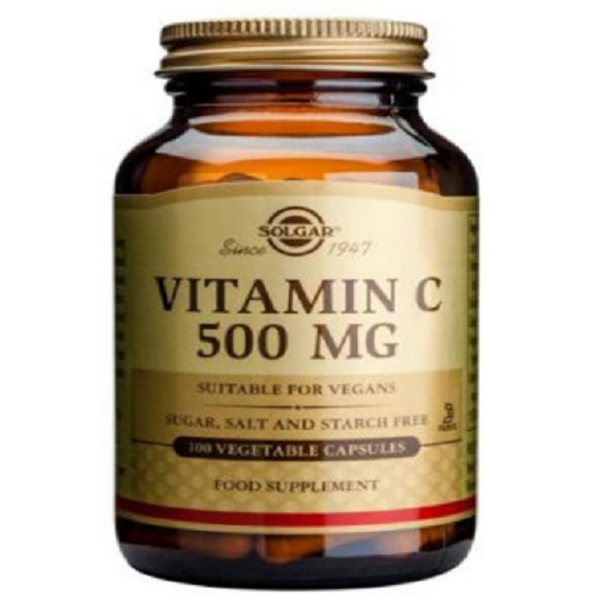 Vitamina-C 500Mg SinGluten Vegan 100caps Solgar