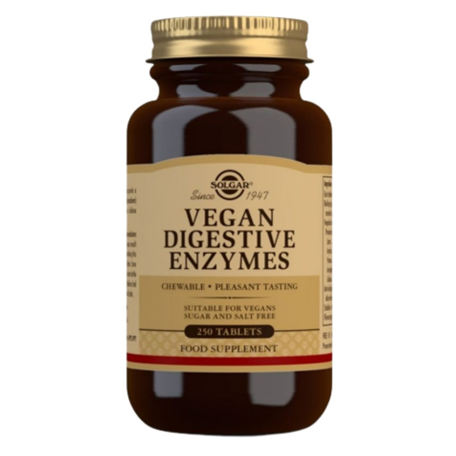 Vegan Enzimas Digestivas SinGluten 250comp Solgar