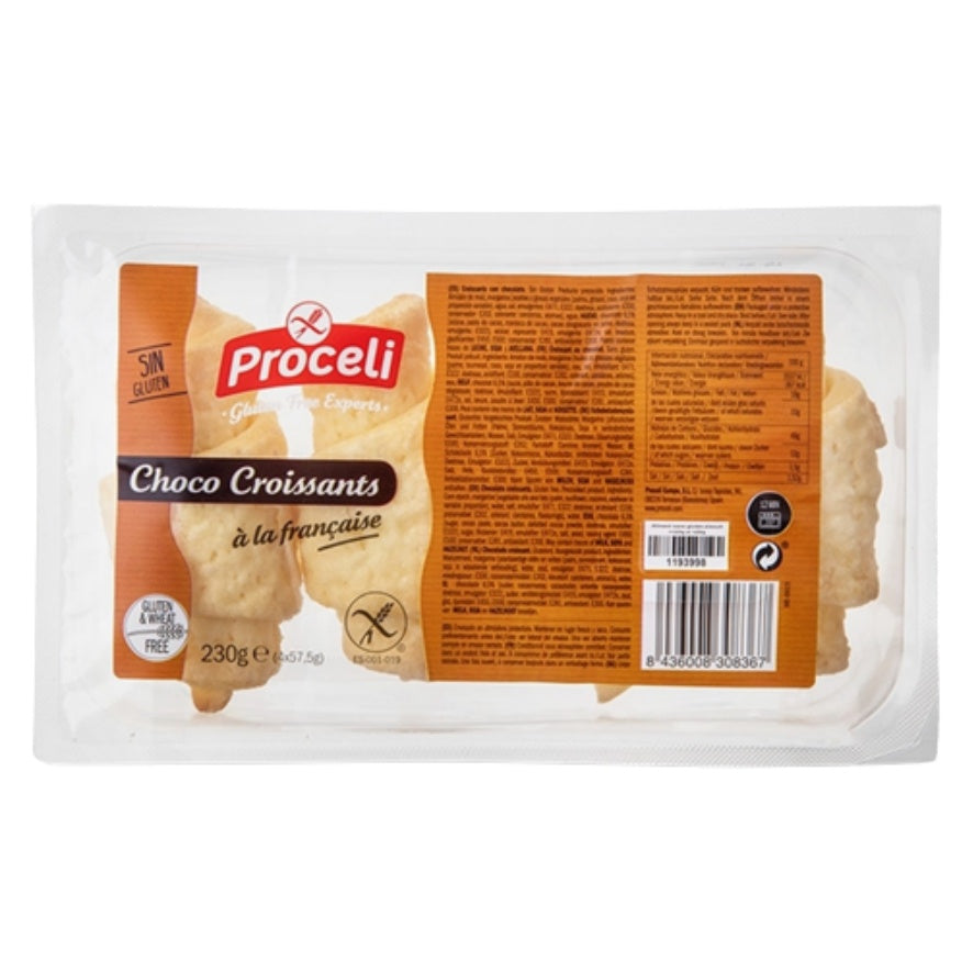Croissant de Chocolate SinGluten 230gr Proceli