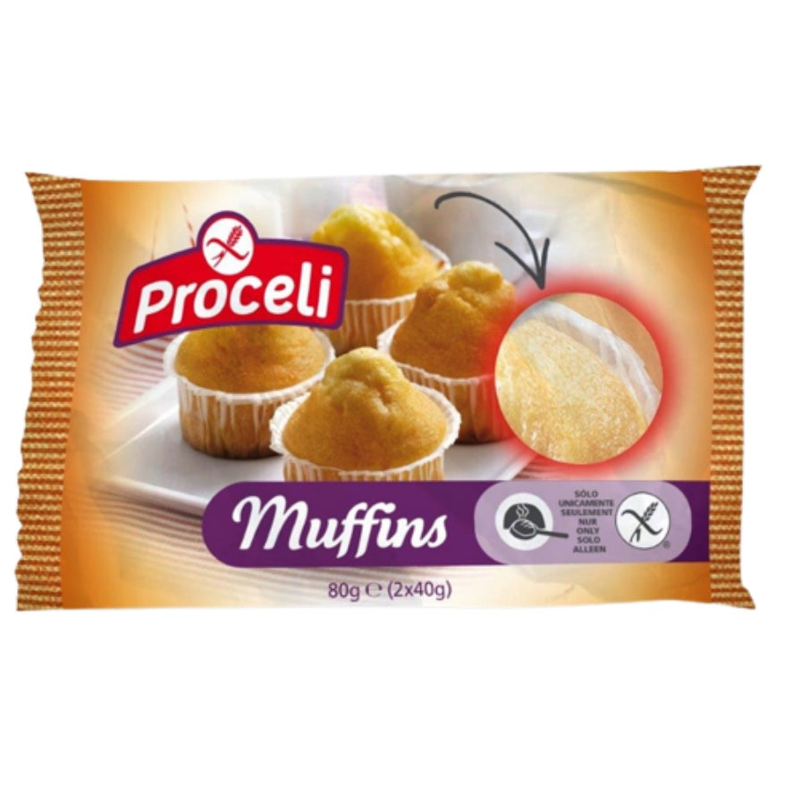 Muffins SinGluten 4x40g Proceli