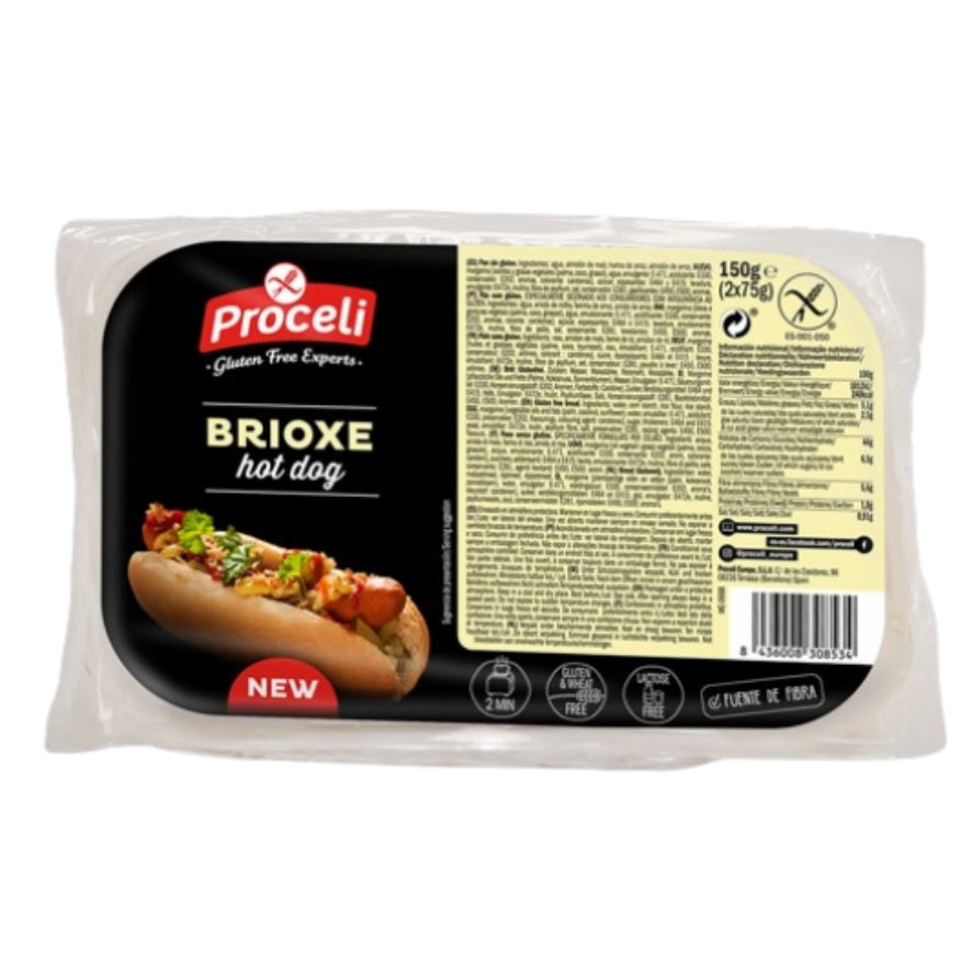 Pan Brioxe Hot Dog SinGluten 2x75g Proceli