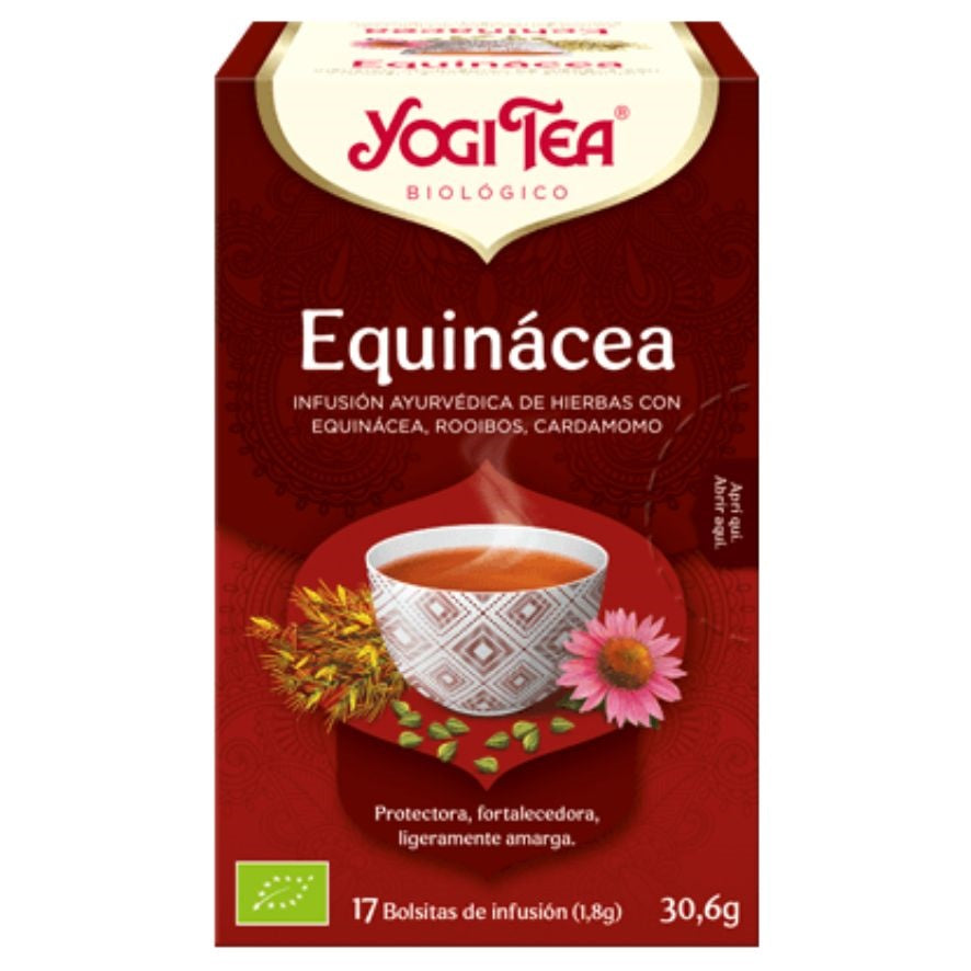 Infusion Equinacea Proteccion SinGluten Bio Vegan 17inf Yogi Tea