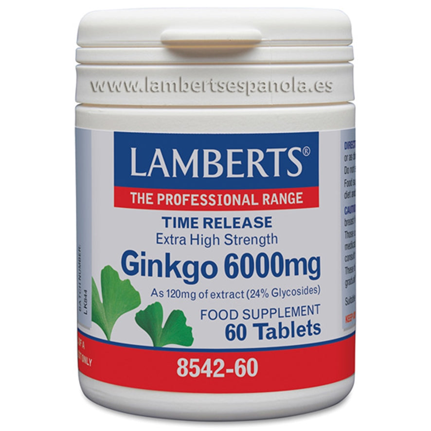Ginkgo Biloba 6000Mg 60caps Lamberts