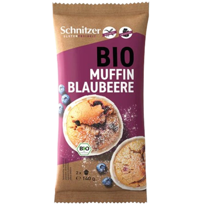 Muffins con Arandanos SinGluten Bio 140g Schnitzer