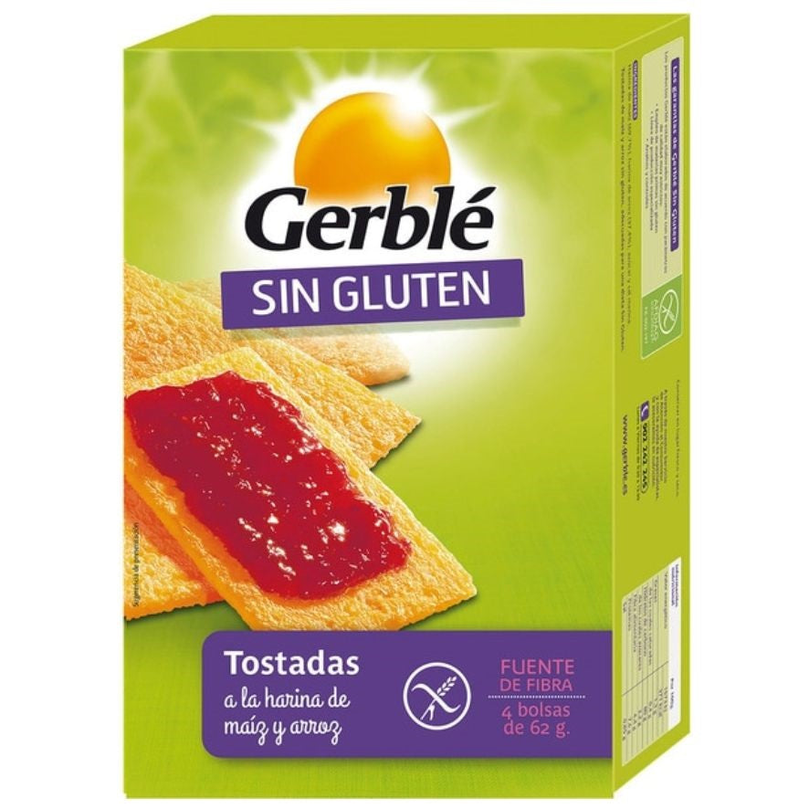 Tostadas de Maiz y Arroz 252g SinGluten Gerble