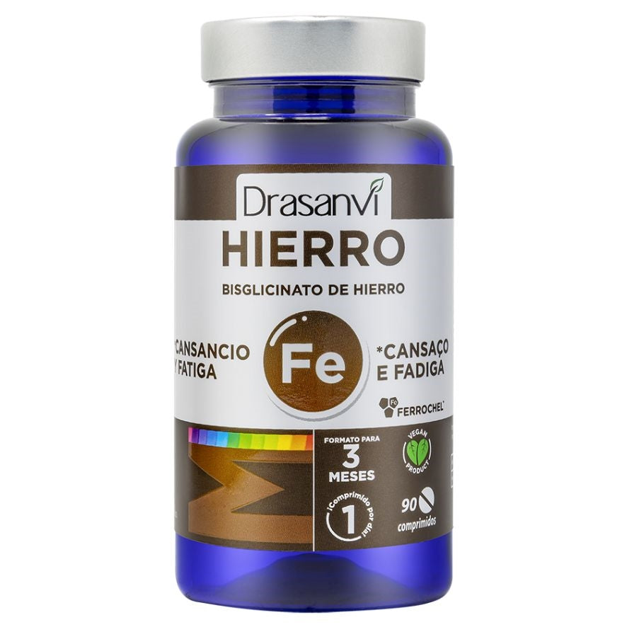 Mineral Bisglicinato Hierro Ferrochel 90comp Drasanvi