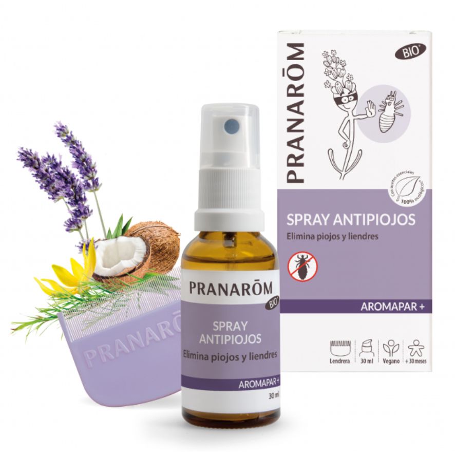 Aromapar Spray Antipiojos Peine Bio 30ml Pranarom