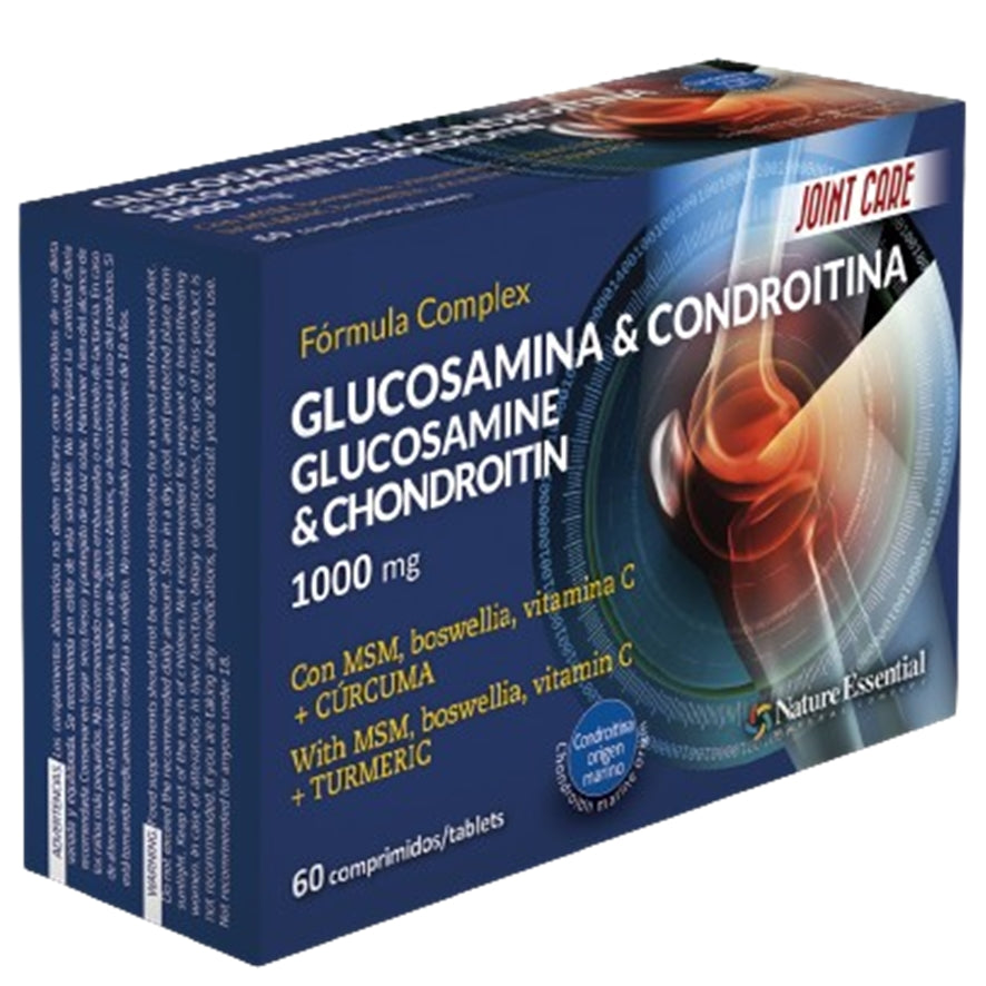 Glucosamina Condroitina MSM 60comp Nature Essential