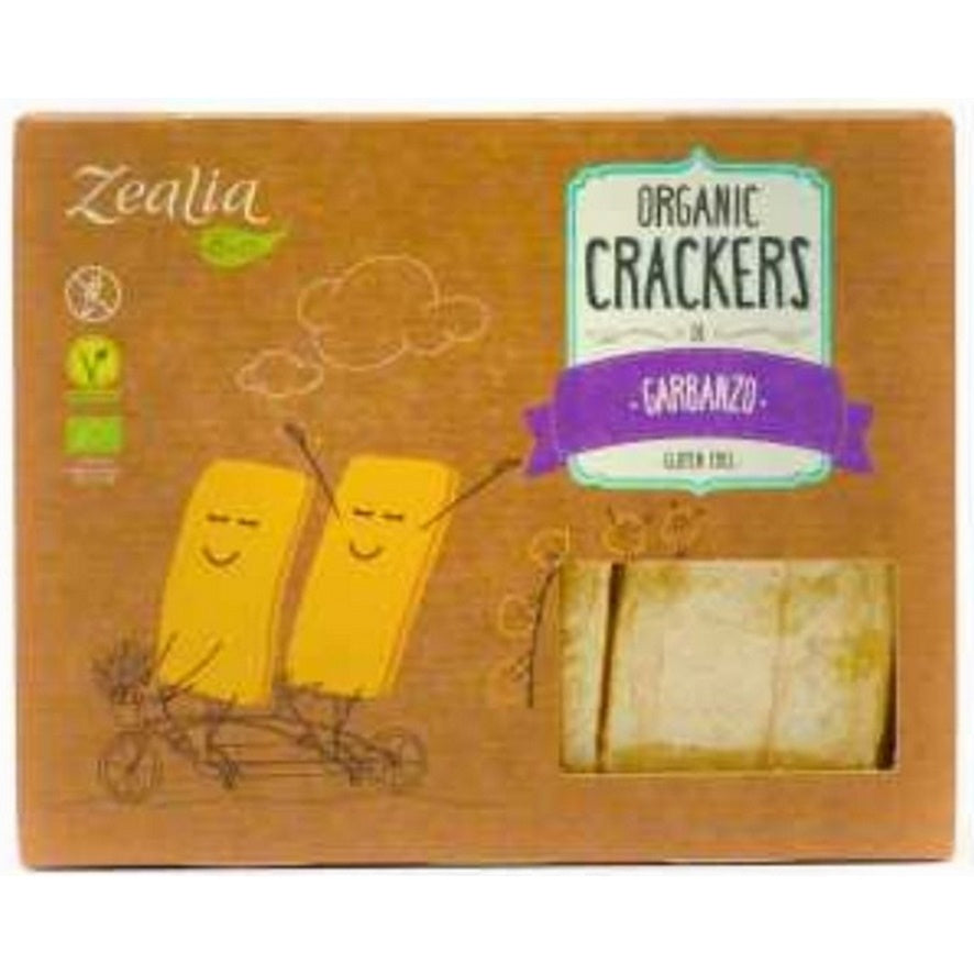 Crackers de Garbanzos SinGluten Bio Vegan 120g Zealia
