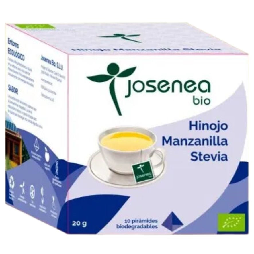 Hinojo Manzanilla Stevia Bio Caja 10pir Josenea