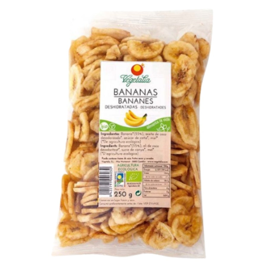 Banana Chips Deshidratada Bio 250g Vegetalia