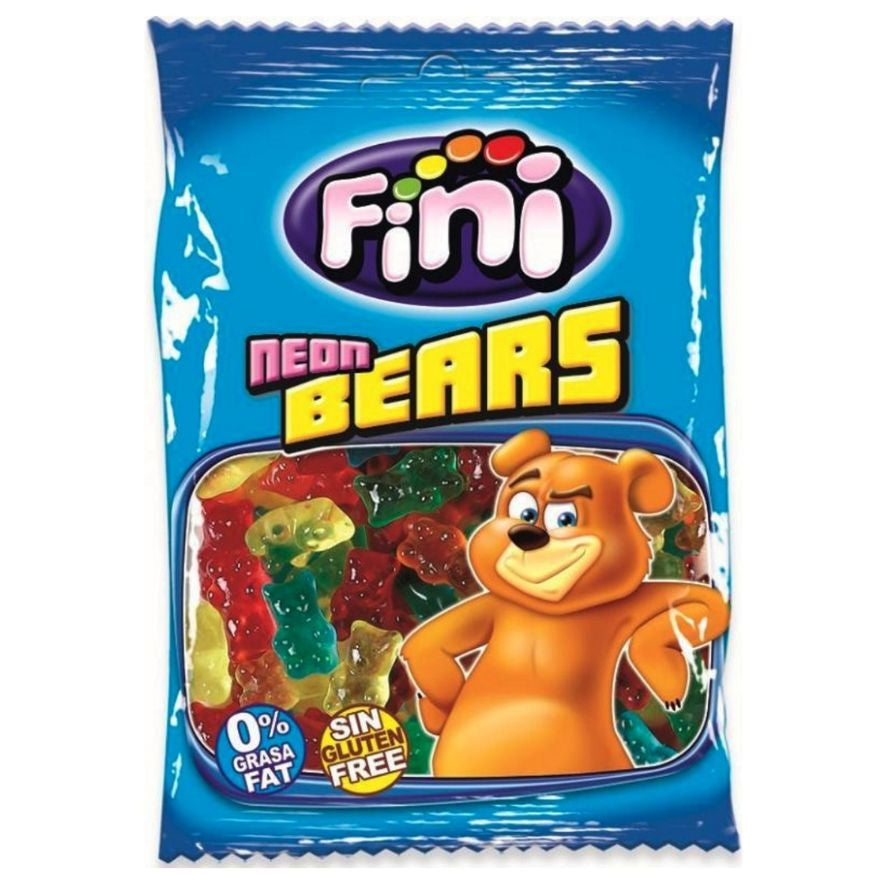 Golosinas Osos Neon SinGluten 100g Fini
