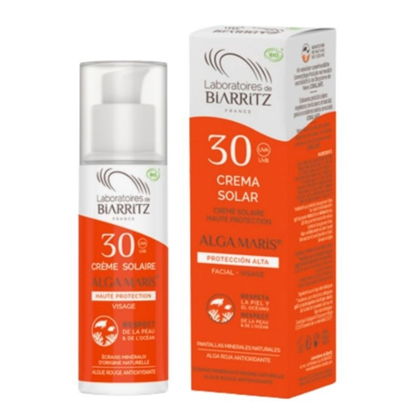 Crema Solar Facial SPF30 Bio 50ml Biarritz
