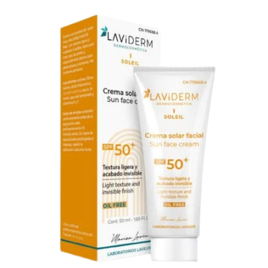 Crema Solar Facial SPF50 Plus 50ml Oilfr Laviderm