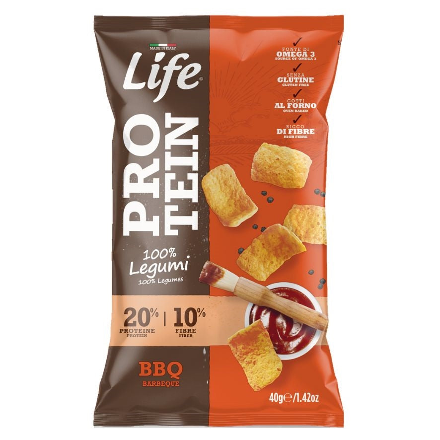Snack Proteico BBQ SinGluten 40g Life Snack