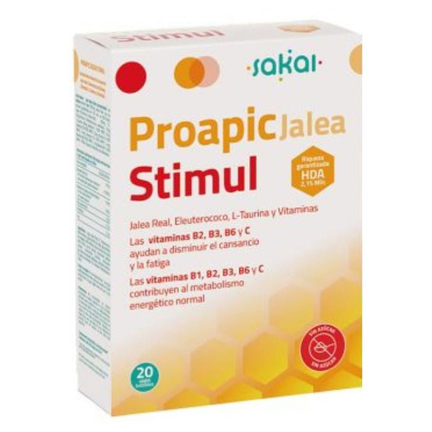 Proapic Jalea Stimul con Ginseng 20 Viales Sakai