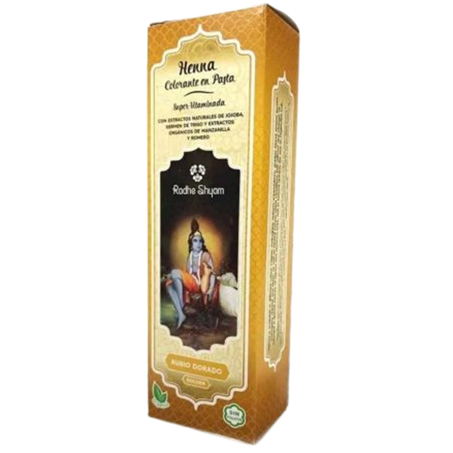 Henna Rubio Dorado Pasta 200ml Radhe Shyam