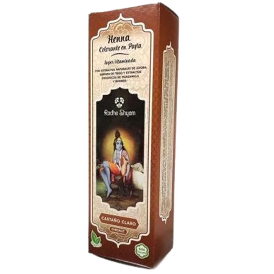 Henna Castaño Claro Pasta 200ml Radhe Shyam