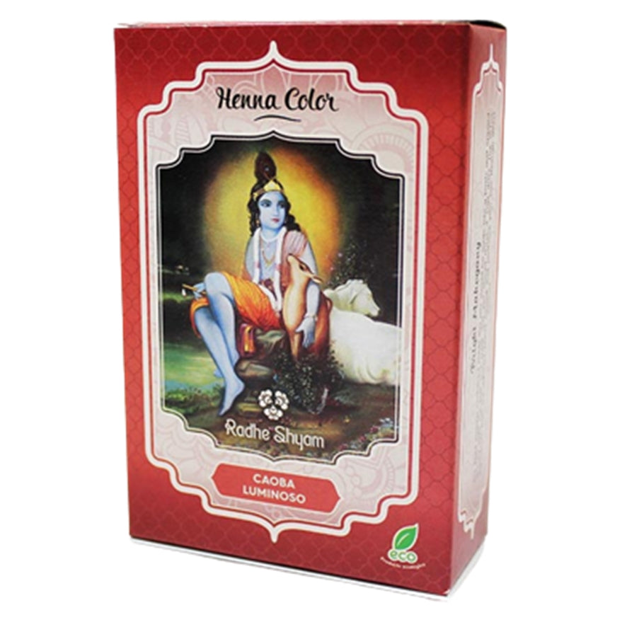 Henna Super Caoba Luminoso Polvo 100g Radhe Shyam