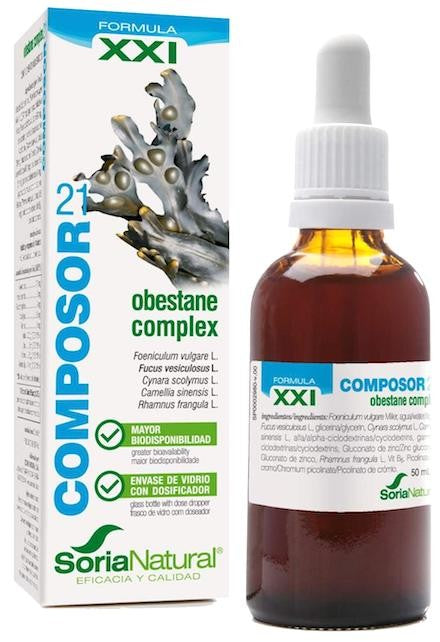 Composor 21 Obestane Complex Formula XXI Vegan 50ml Soria Natural