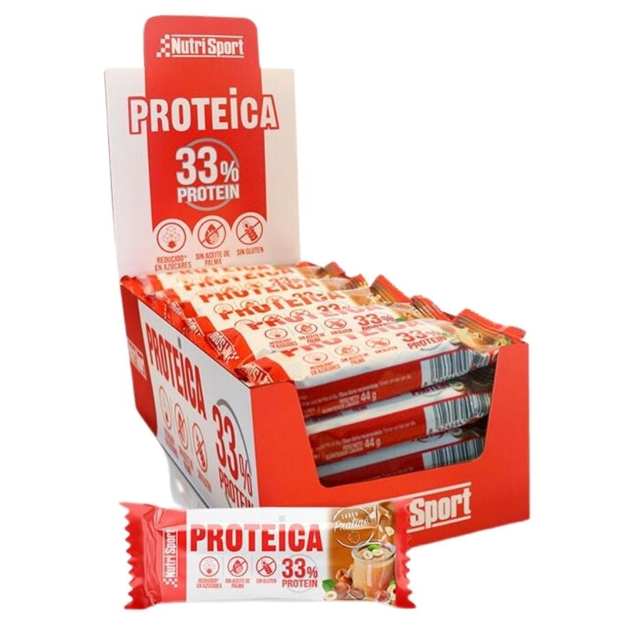 Barrita Proteica Praline SinGluten 24uds Nutri-Sport
