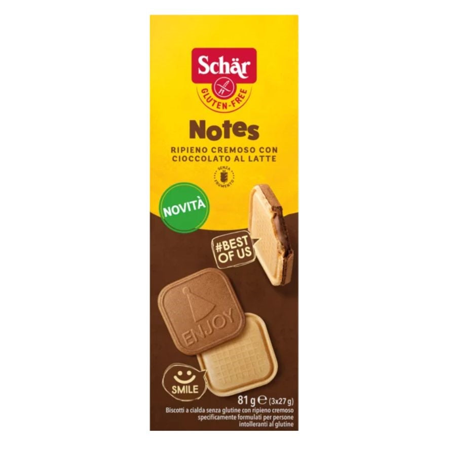 Galletas Notes SinGluten 3x27g Schar