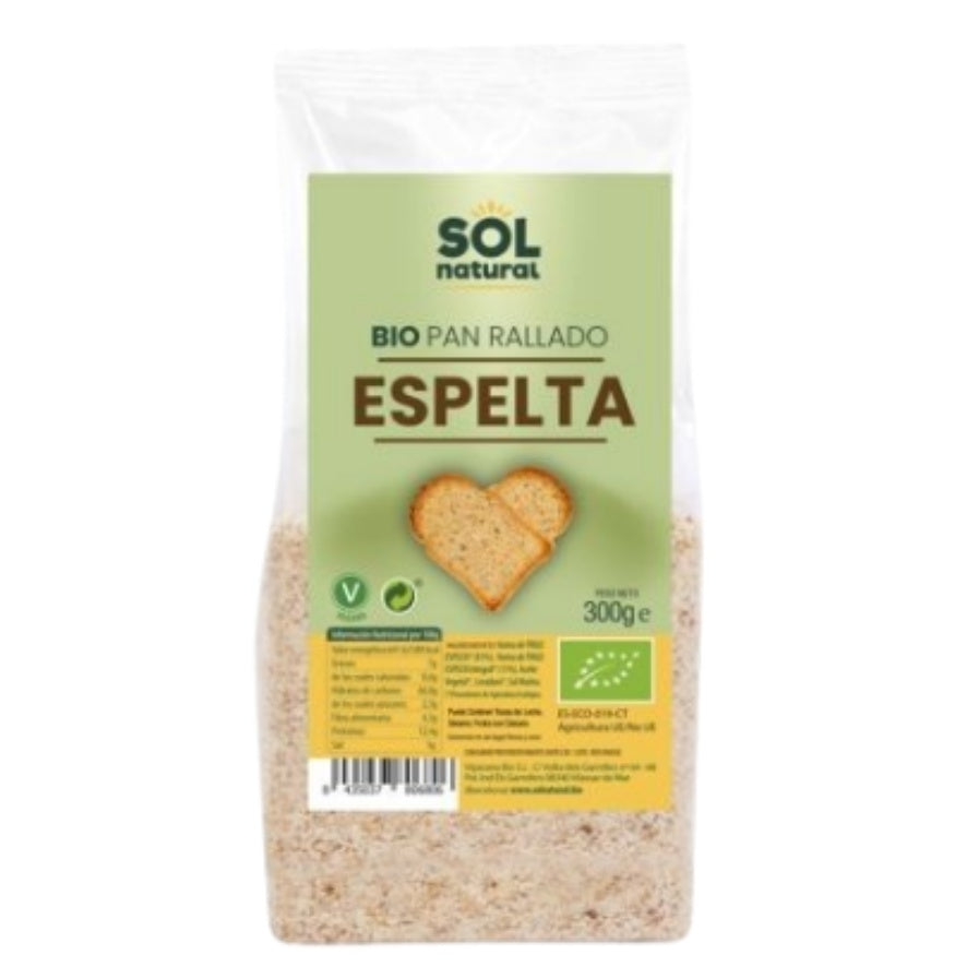 Pan Rallado de Espelta Bio Vegan 300g Solnatural