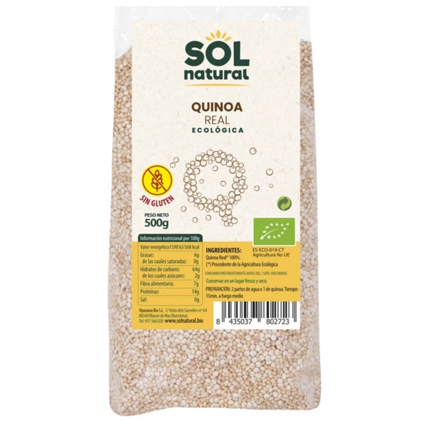 Quinoa Real SinGluten Bio 500g Solnatural
