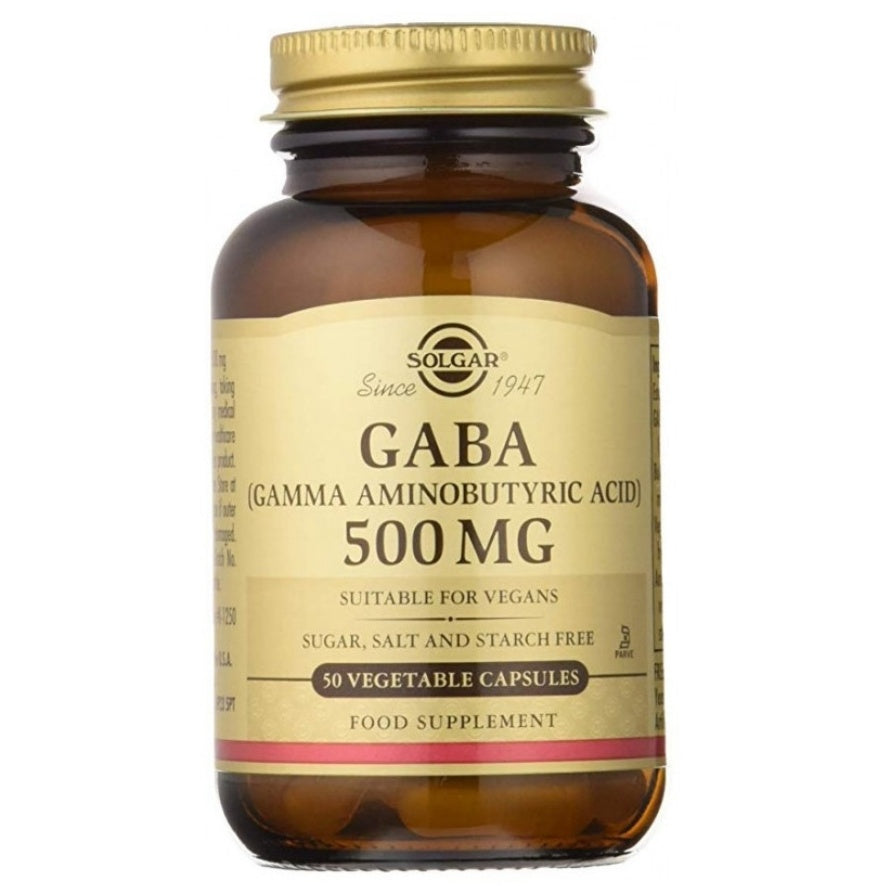 Gaba 500Mg SinGluten Vegan 50caps Solgar