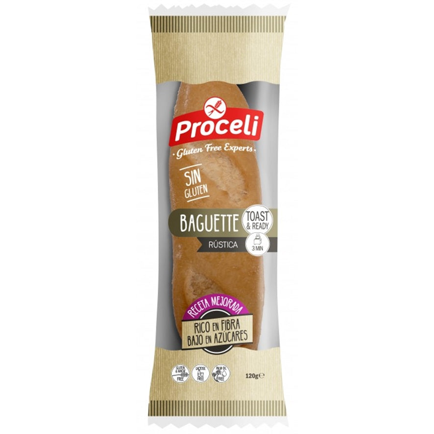 Baguette Rustica SinGluten 120g Proceli