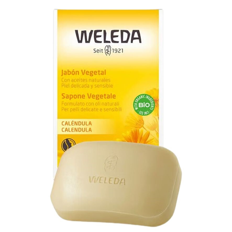 Jabon Vegetal de Calendula Piel Sensible Bio 100g Weleda