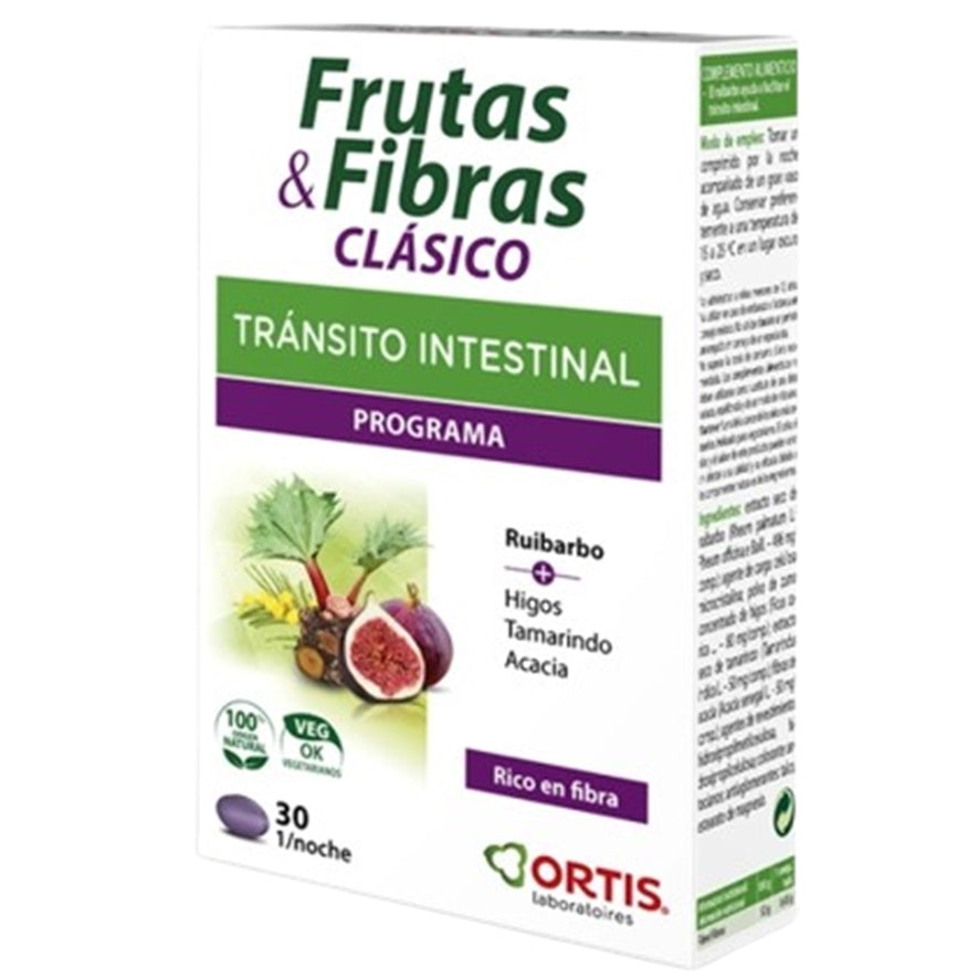 Frutas y Fibras Clasico Transito Intestinal 30comp Ortis