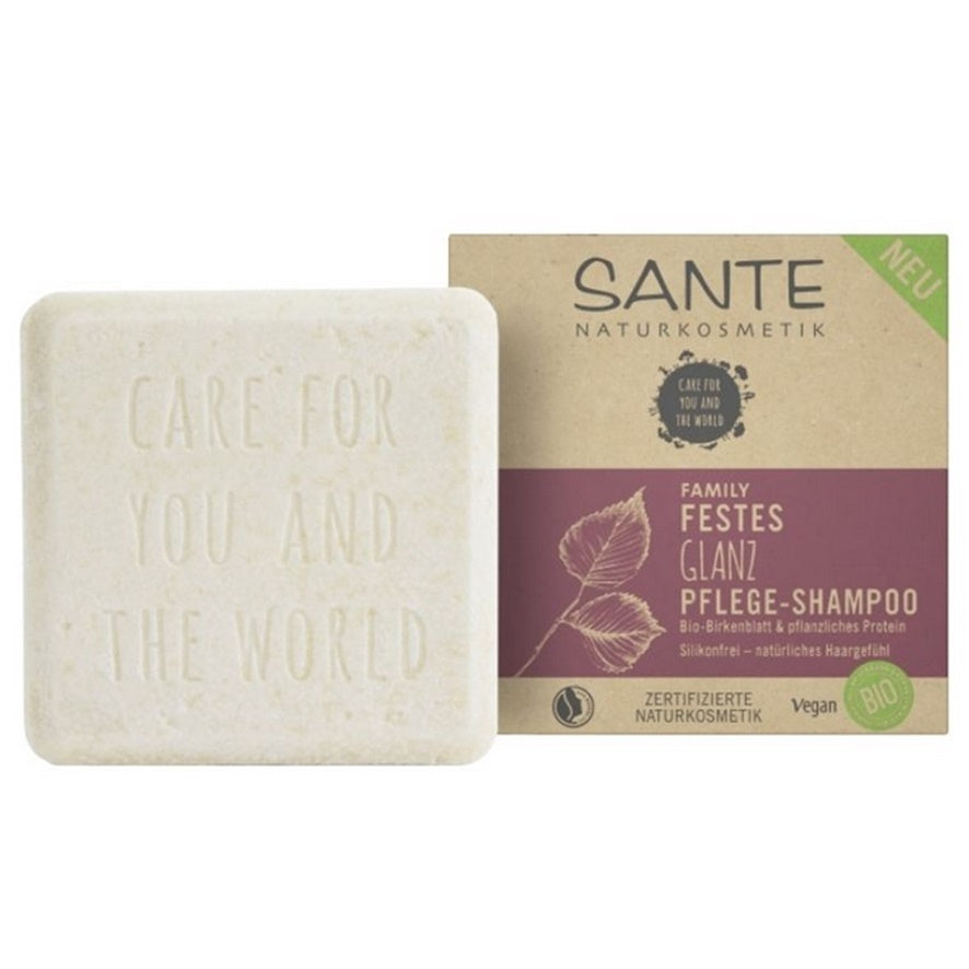 Champu Solido Brillo Family Abedul Proteina Vegetal Bio Vegan 60g Sante