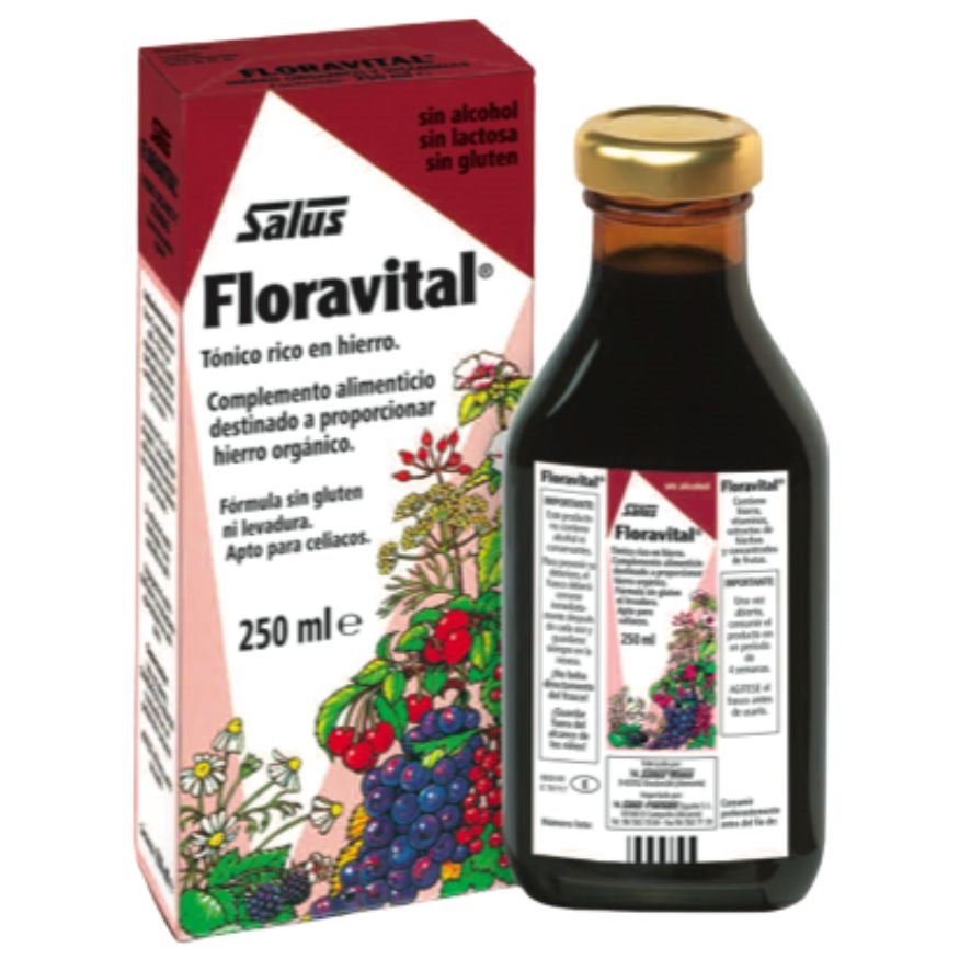 Floravital Rico en Hierro SinGluten Vegan 250ml Salus