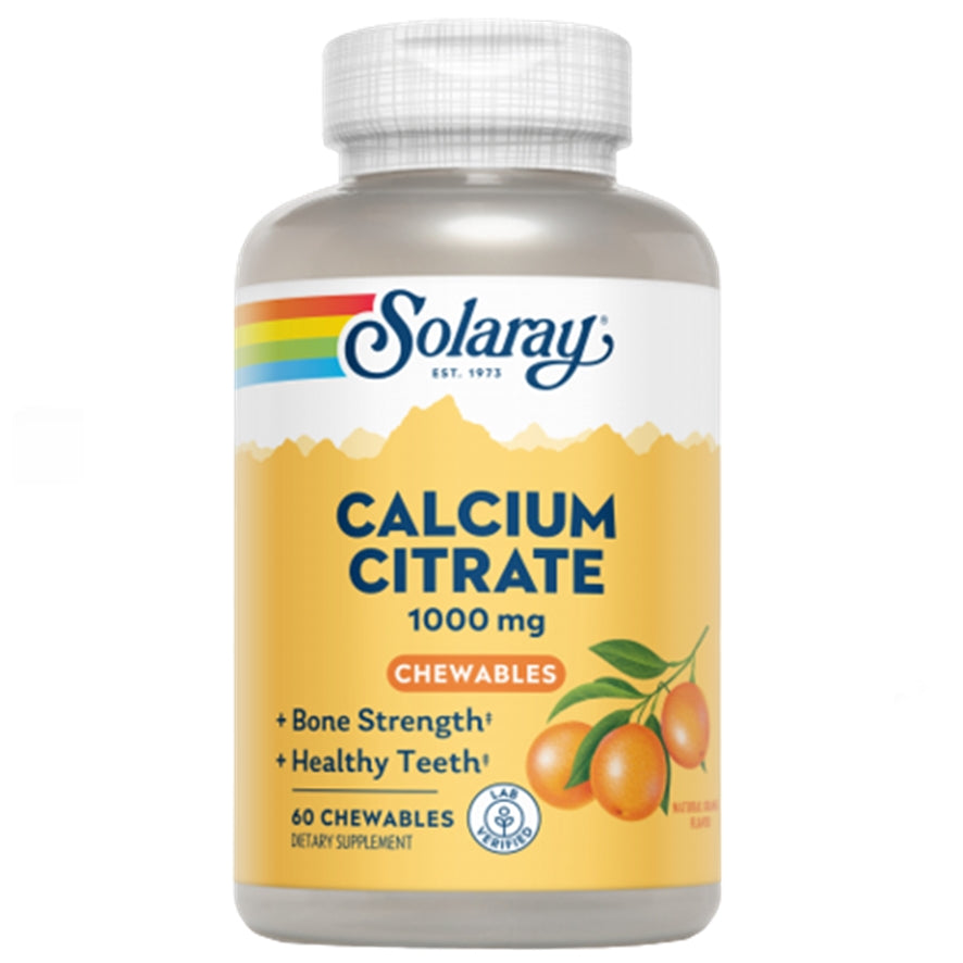 Calcio Citrato 1000Mg 60comp Masticable Solaray