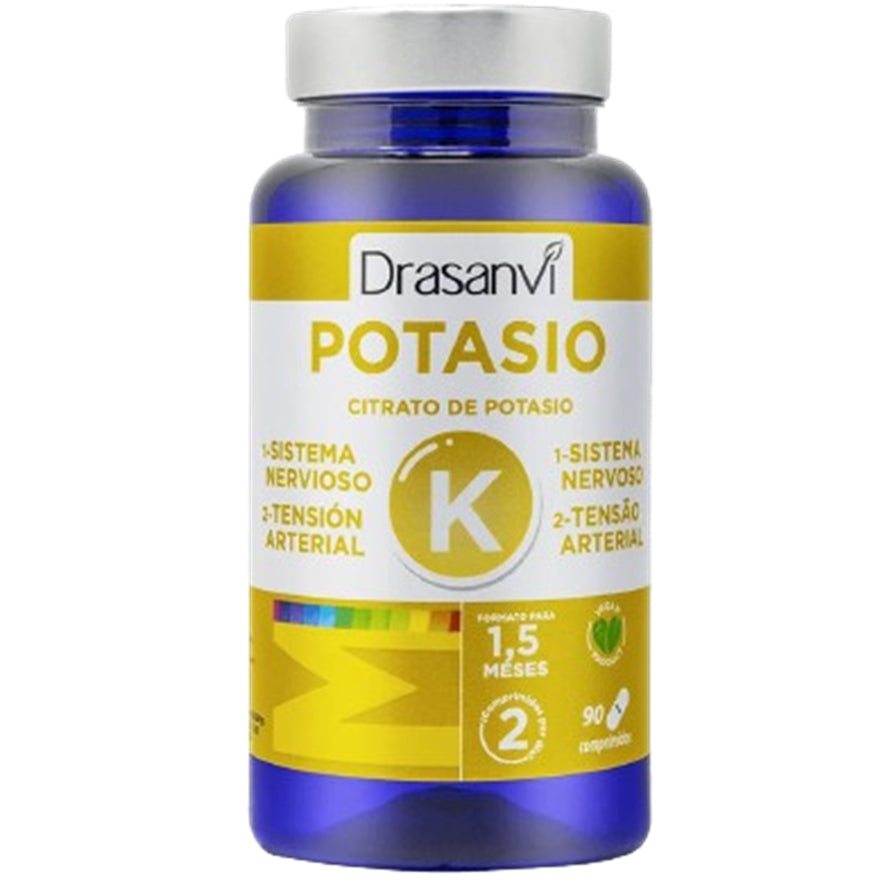Citrato Potasio Mineral SinGluten 90comp Drasanvi
