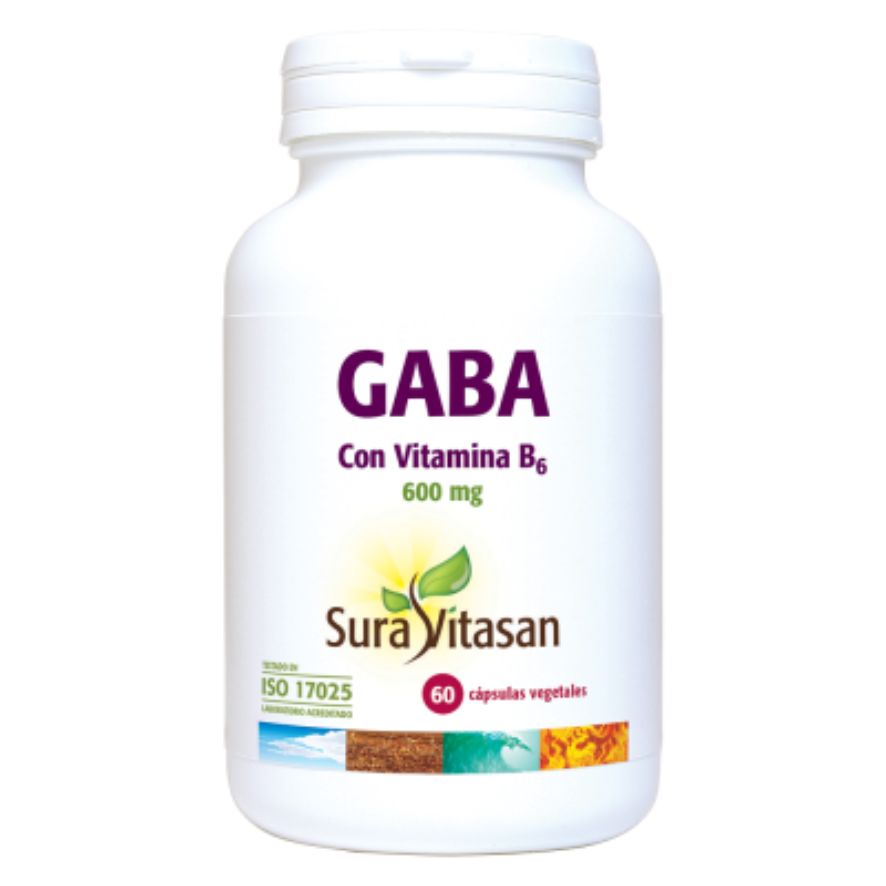 Gaba con Vitamina B6 600Mg 60caps Sura Vitasan