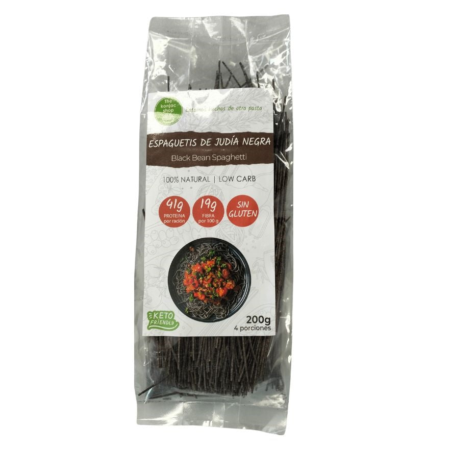 Espagueti Judia Negra SinGluten 200g The Konjac Shop