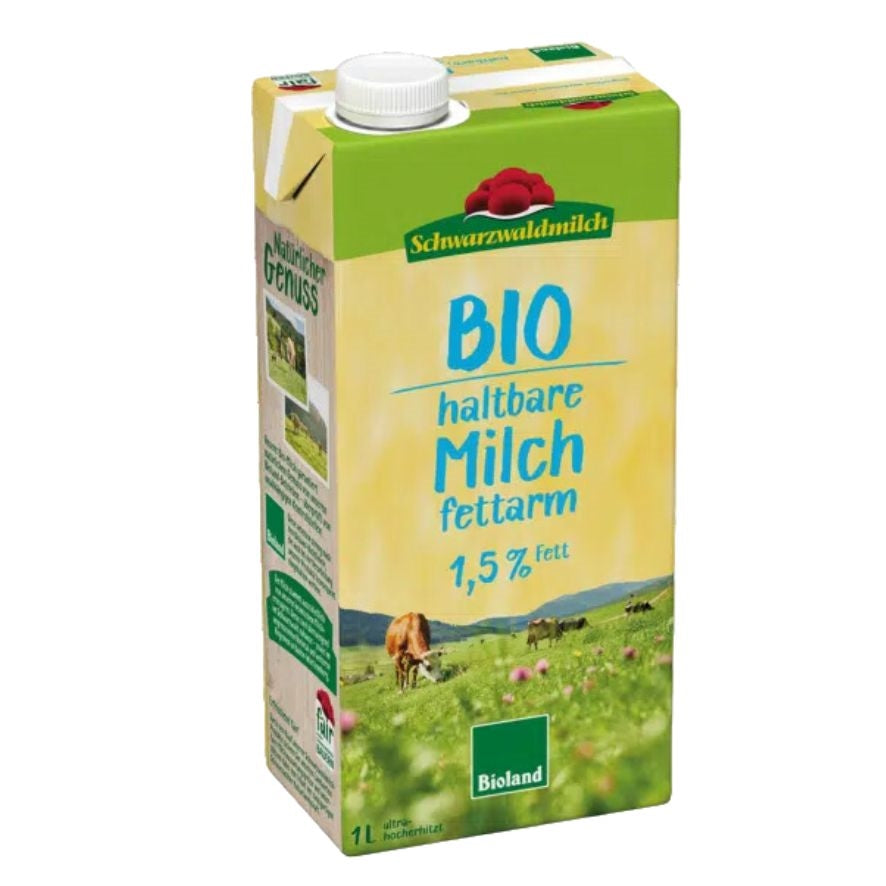 Leche Vaca Semi Bio 12x1L Schwarzwaldmilch