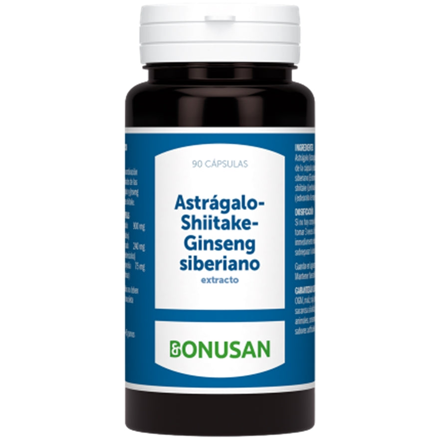 Astragalo-Shiitake-Ginseng Siberiano 90caps Bonusan
